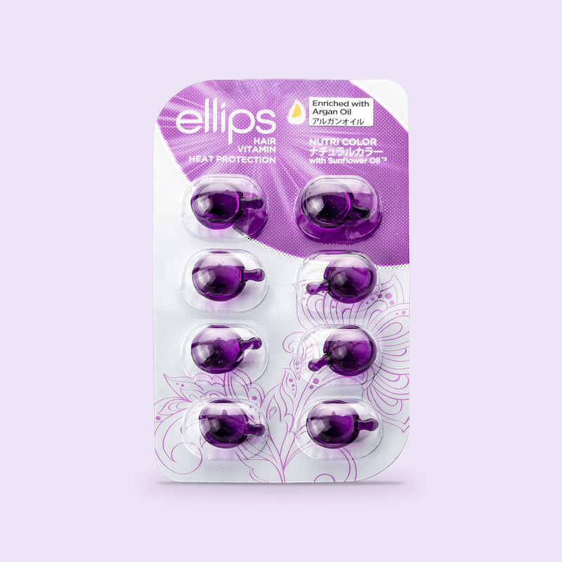 Ellips Hair Vitamin Nutri Color try size, blister of 8 capsules