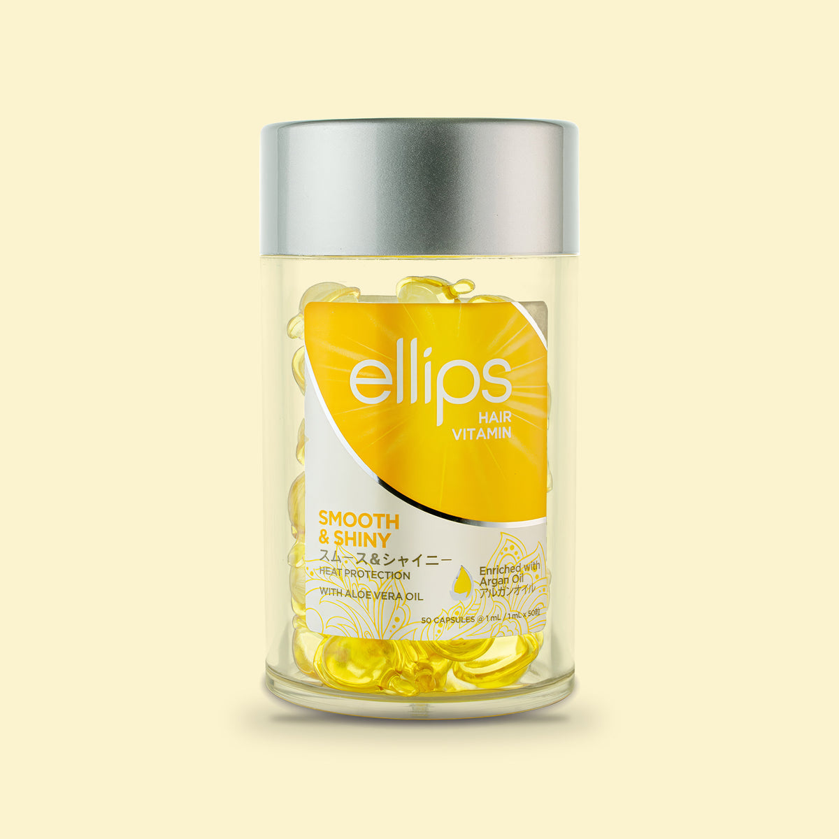 Ellips Hair Vitamin Smooth & Shiny, jar of 50 capsules
