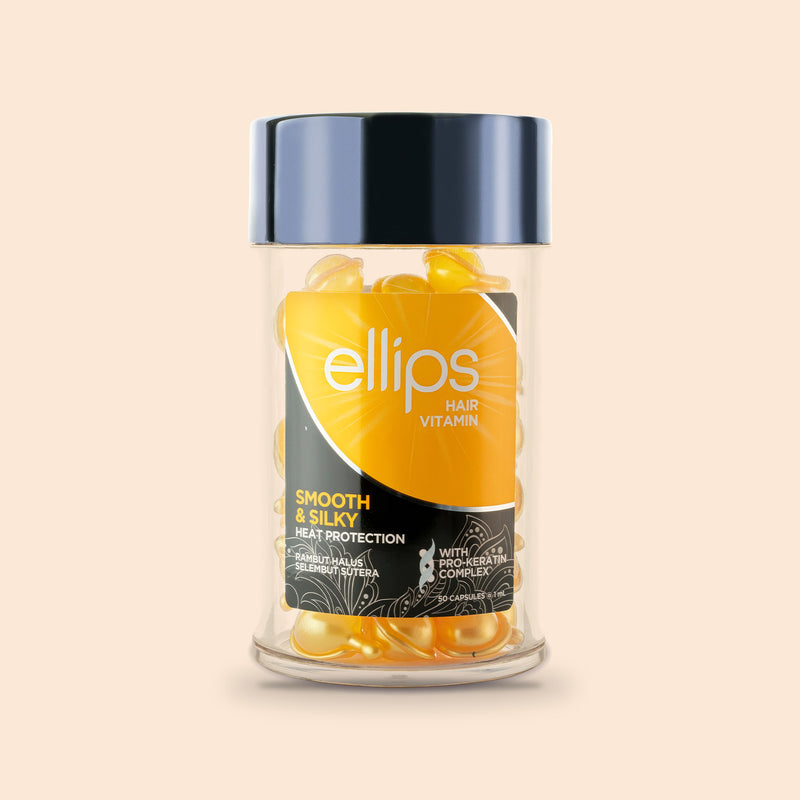 Ellips Hair Vitamin Smooth & Silky, jar of 50 capsules