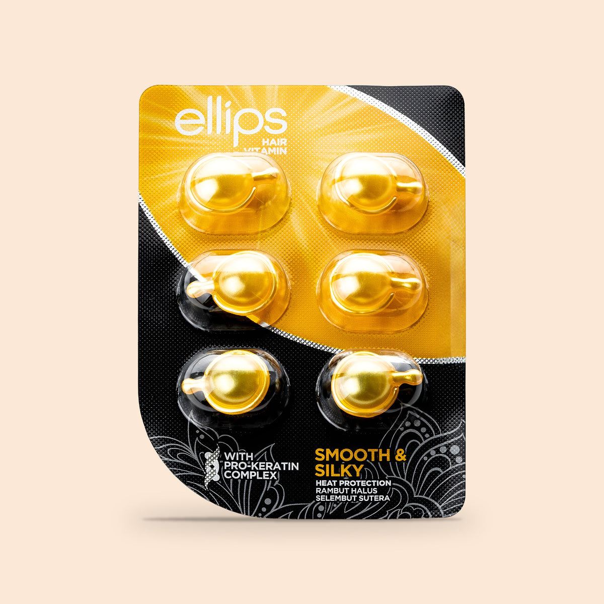 Ellips Hair Vitamin Smooth & Silky try size, blister of 6 capsules