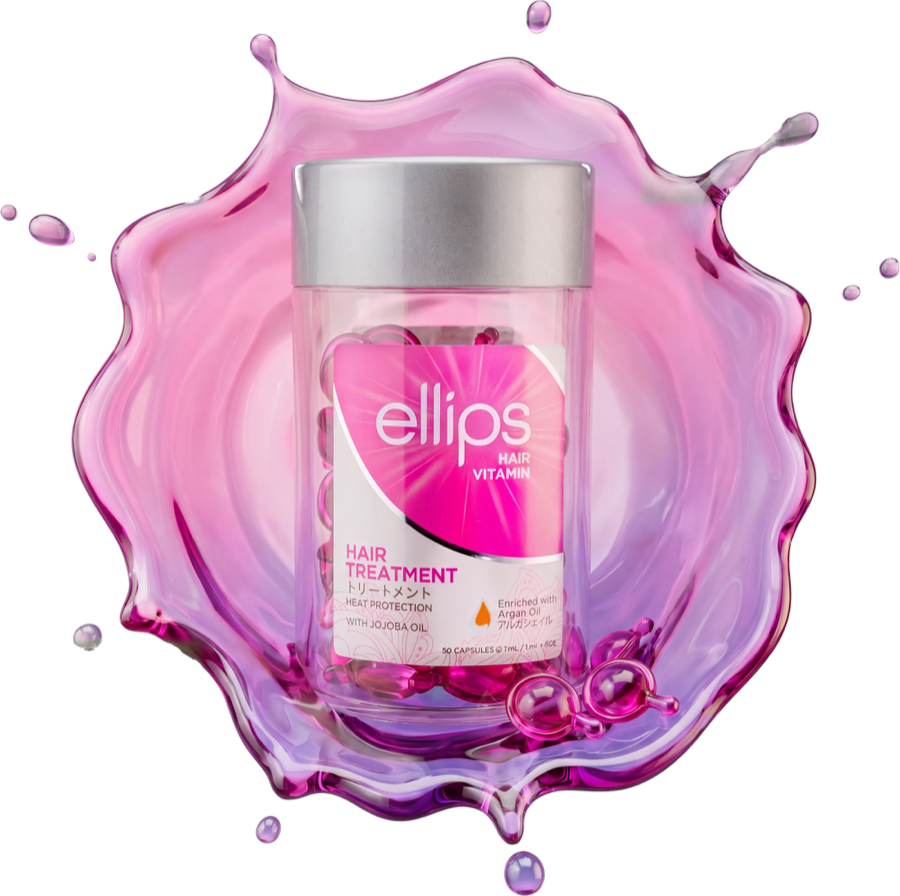 A single jar of Ellips hair vitamin capsules